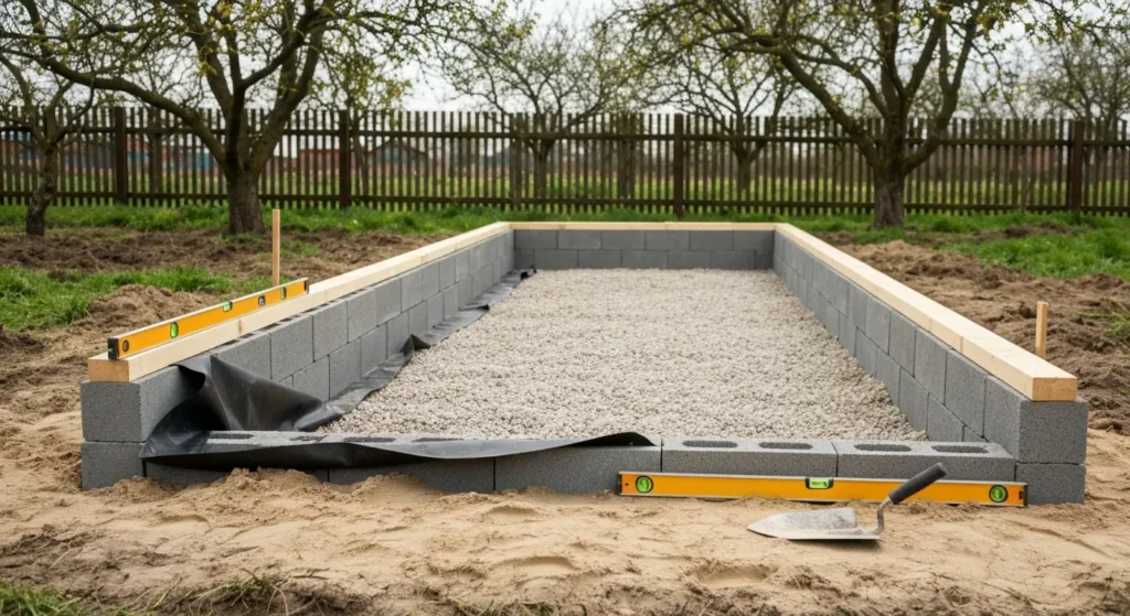 Fundament pod kurnik – wybór konstrukcji, zabezpieczenie przed wilgocią i kalkulator materiałów
