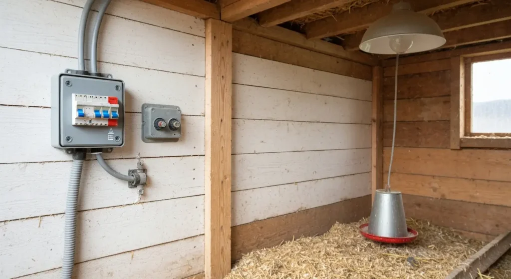 Instalacja elektryczna w kurniku – dobór zabezpieczeń, przewodów i odpornych opraw krok po kroku