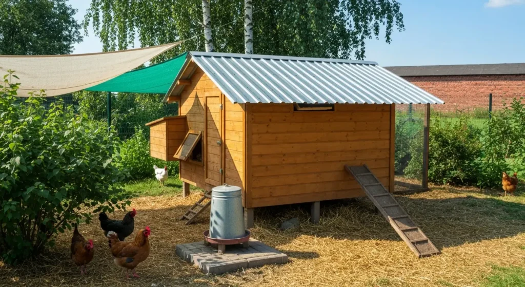 Kurnik latem – ograniczanie przegrzewania, plan kontroli stada i objawy alarmowe