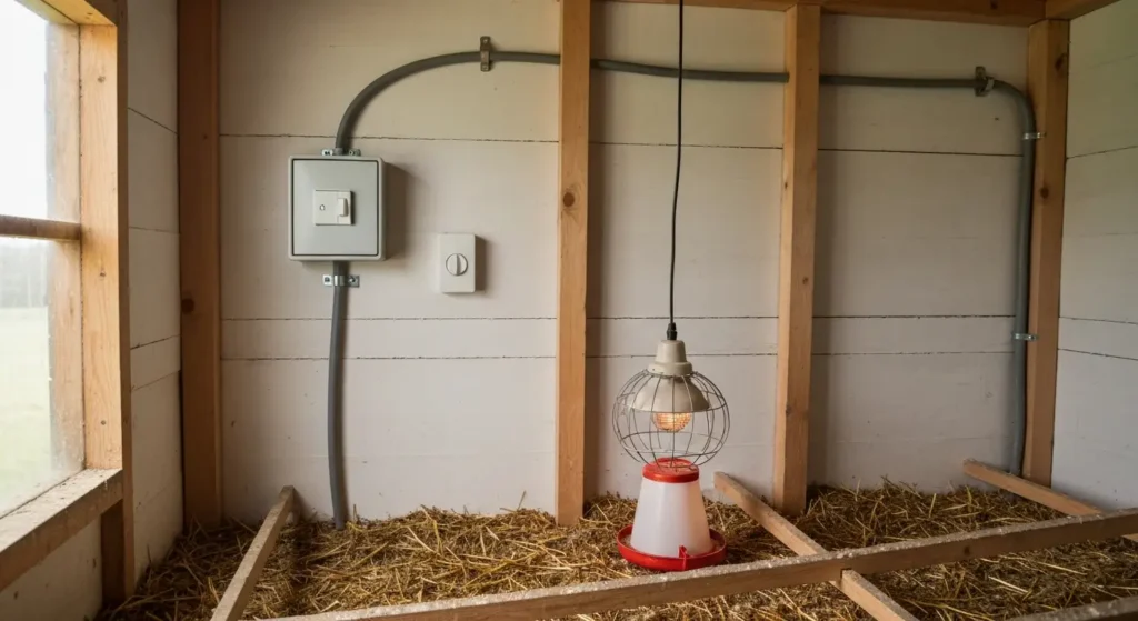 Prąd w kurniku – bezpieczna instalacja, ogrzewanie i ochrona przeciwpożarowa
